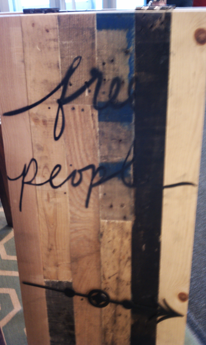 free people wood sign 2x4