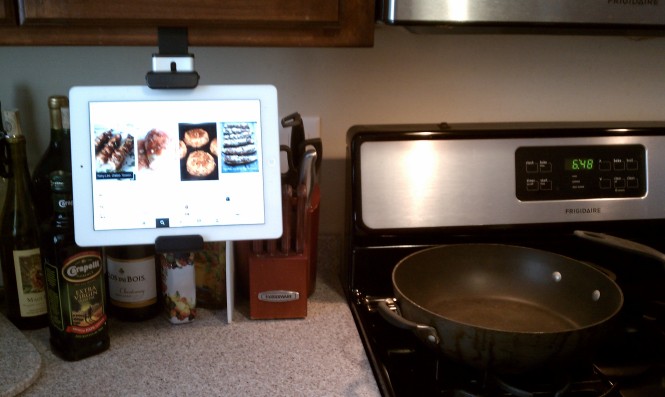 kitchen tablet ipad holder cooking