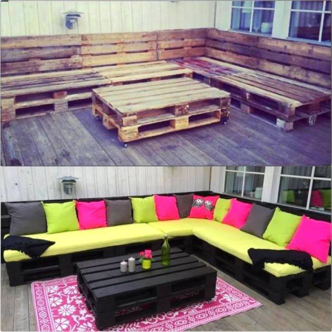 pallet couch outdoor DIY