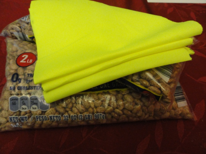 DIY bean bags sewing for bag toss cornhole