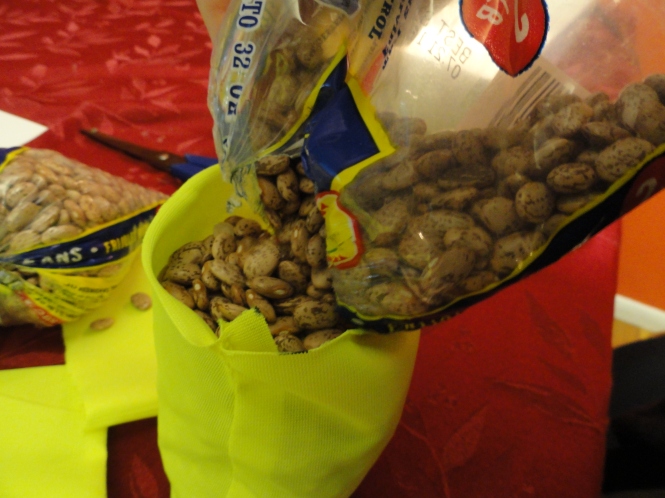 DIY bean bag toss